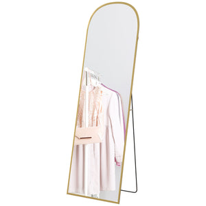 Arched Standing Mirror, 64" x 20" Full Length Mirror, Free Standing or Wall Mounted for Living Room – view 8