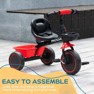 Large Kids Tricycle for Toddler 2-5 Year Old Girls and Boys, Toddler Trike Bike with Adjustable Seat – view 6
