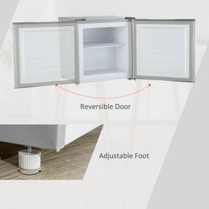 1.1 Cu. Ft. Mini Freezer, Compact Upright Freezer with Reversible Door, Removable Shelf – view 12