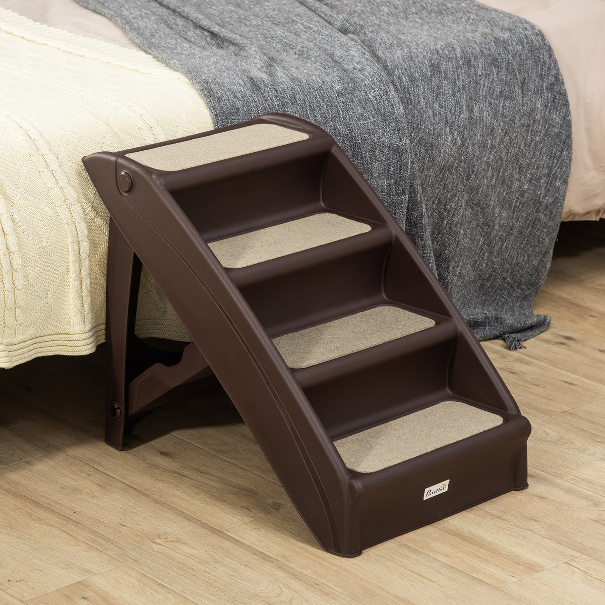 4-Level Portable Dog Stairs, Foldable Dog Steps for Small Dogs, Lightweight Cat Steps – view 14