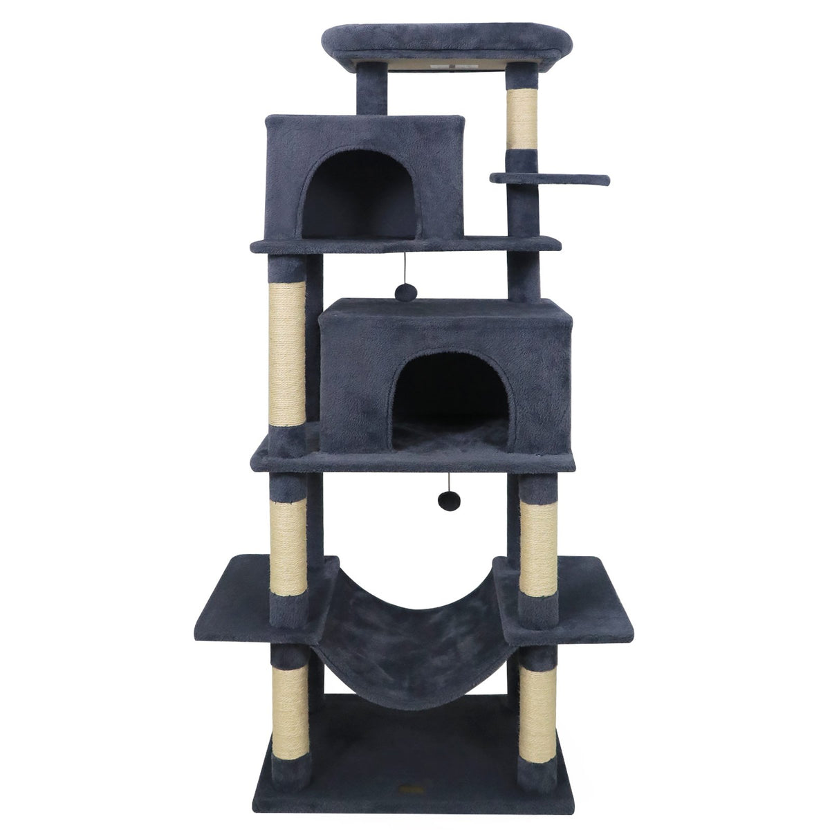 Large Cat Tree for Indoor Cats 70 inches Tall Cat Tower-Dark Gray view 4