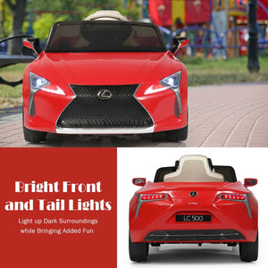 Lexus LC500 Licensed Kids 12V Ride Remote Control Electric Vehicle-Red view 9