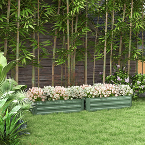 39" x 39" x 12" Set of 2 Raised Garden Bed, Elevated Planter Box with Galvanized Steel Frame for Growing – view 28