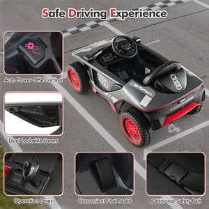 Licensed Audi Kids Ride On E-tron Racing Car-Gray view 9