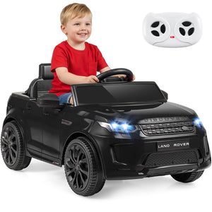 Licensed Land Rover Kids Ride on Car 12V Battery Powered Kids Electric Car-Black view 3