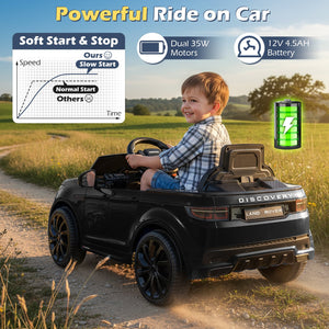 Licensed Land Rover Kids Ride on Car 12V Battery Powered Kids Electric Car-Black view 9