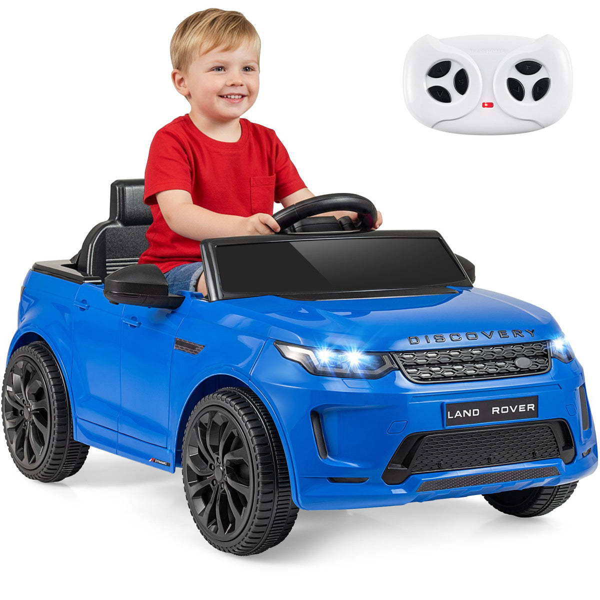 Licensed Land Rover Kids Ride on Car 12V Battery Powered Kids Electric Car-Navy view 3