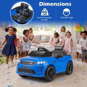 Licensed Land Rover Kids Ride on Car 12V Battery Powered Kids Electric Car-Navy view 4