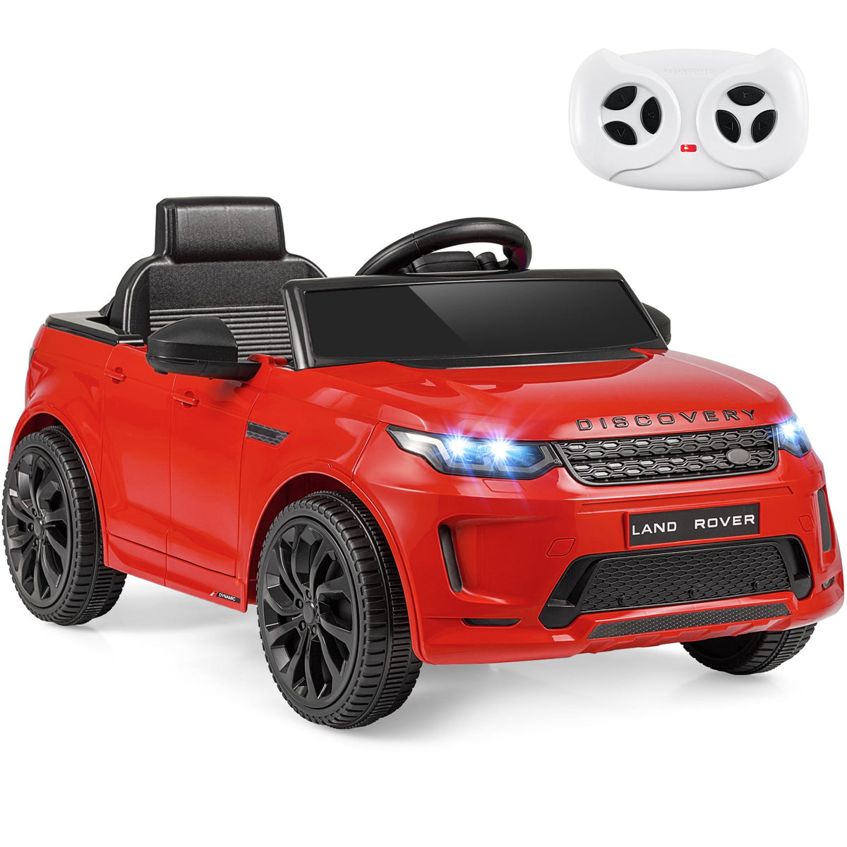 Licensed Land Rover Kids Ride on Car 12V Battery Powered Kids Electric Car-Red