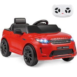Licensed Land Rover Kids Ride on Car 12V Battery Powered Kids Electric Car-Red