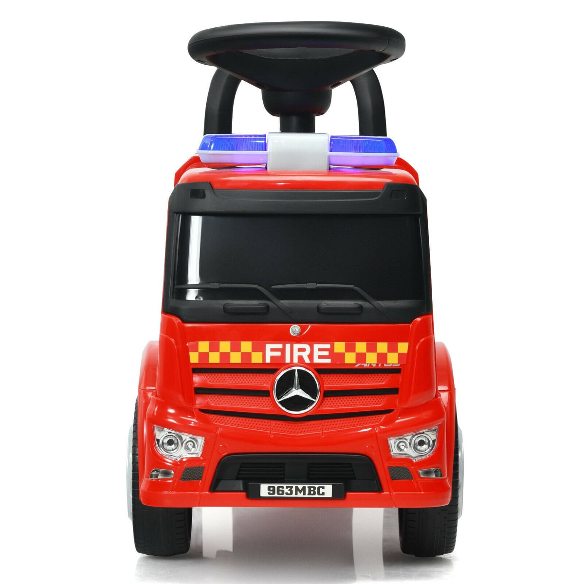 Licensed Mercedes Benz Kids Fire Engine Racer-Red view 7