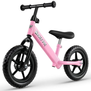 Lightweight Toddler Balance Bike No Pedal Training Bicycle-Pink