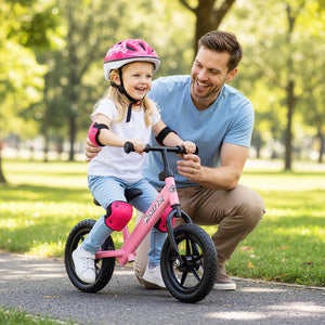 Lightweight Toddler Balance Bike No Pedal Training Bicycle-Pink view 3