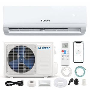 Lithzen 18000 BTU 208-230V 17 SEER2 Mini Split Air Conditioner and Heater WiFi Enabled