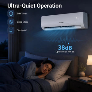 Lithzen 24000 BTU 208-230V 17 SEER2 Mini Split Air Conditioner and Heater WiFi Enabled view 9