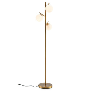 Living Room Set: Floor Lamp + Accent Chair + 3-Seat Sofa