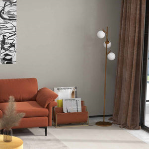Living Room Set: Floor Lamp + Accent Chair + 3-Seat Sofa view 2