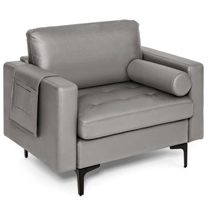 Living Room Set: Floor Lamp + Accent Chair + 3-Seat Sofa view 4