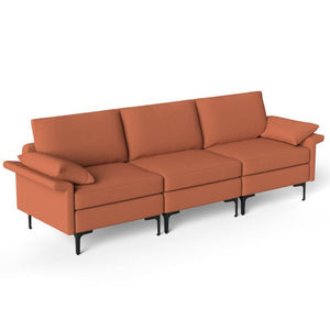 Living Room Set: Floor Lamp + Accent Chair + 3-Seat Sofa view 5