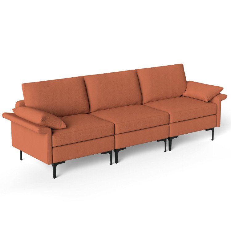 Living Room Set: Floor Lamp + Accent Chair + 3-Seat Sofa view 5
