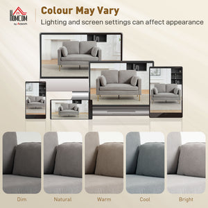 Loveseat Sofa, 55" Small Sofa Couch with 2 Pillows, Metal Legs for Living Room, Bedroom, Apartment – view 12