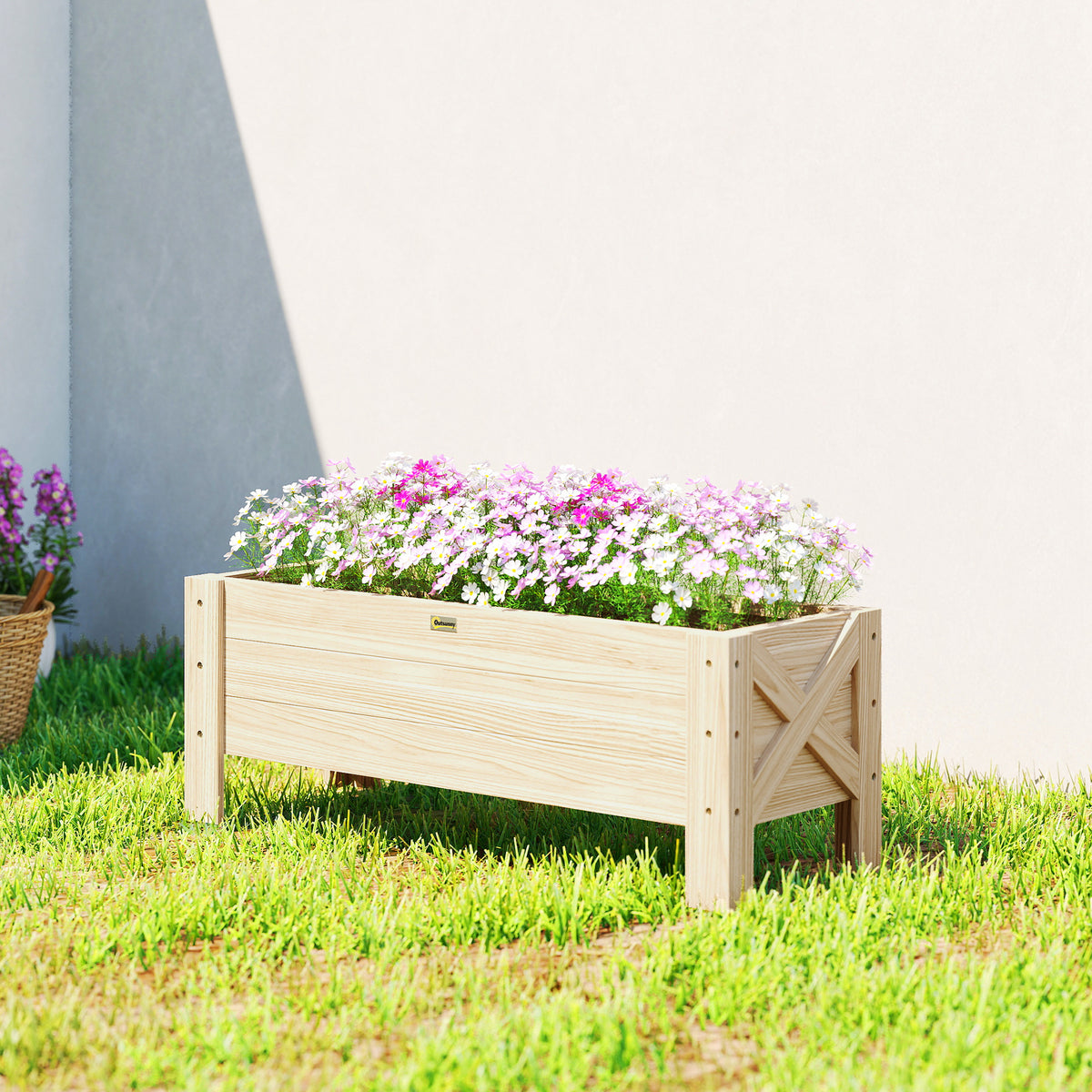3.3 x 1.2 x 1.2 ft Garden Raised Bed Planter Grow Containers for Outdoor Patio Plant Flower Vegetable Pot – view 14