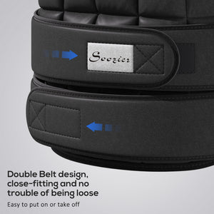 Soozier 22lbs Weighted Vest, Adjustable Running Weight Vest with 38 Weight Bags, Black