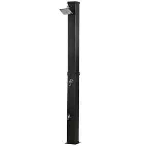10.6 Gallons Solar Heated Shower with Free-Rotating Shower Head, Temperature Adjustment & Foot Shower