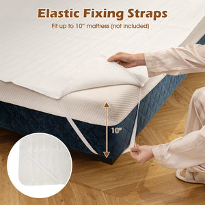 Machine Washable Electric Bed Warmer with Dual Controller 9 Heat Setting and 9-Hour Auto Off and Overheat Protection-Queen Size view 6
