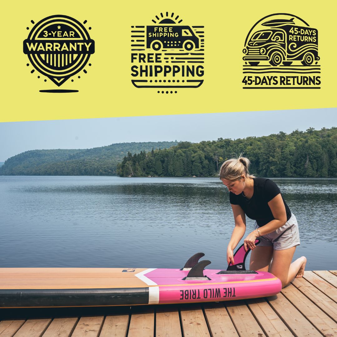 Maligne 11' Inflatable Paddleboard, Green or Pink, 350 lb Capacity | The Wild Tribe