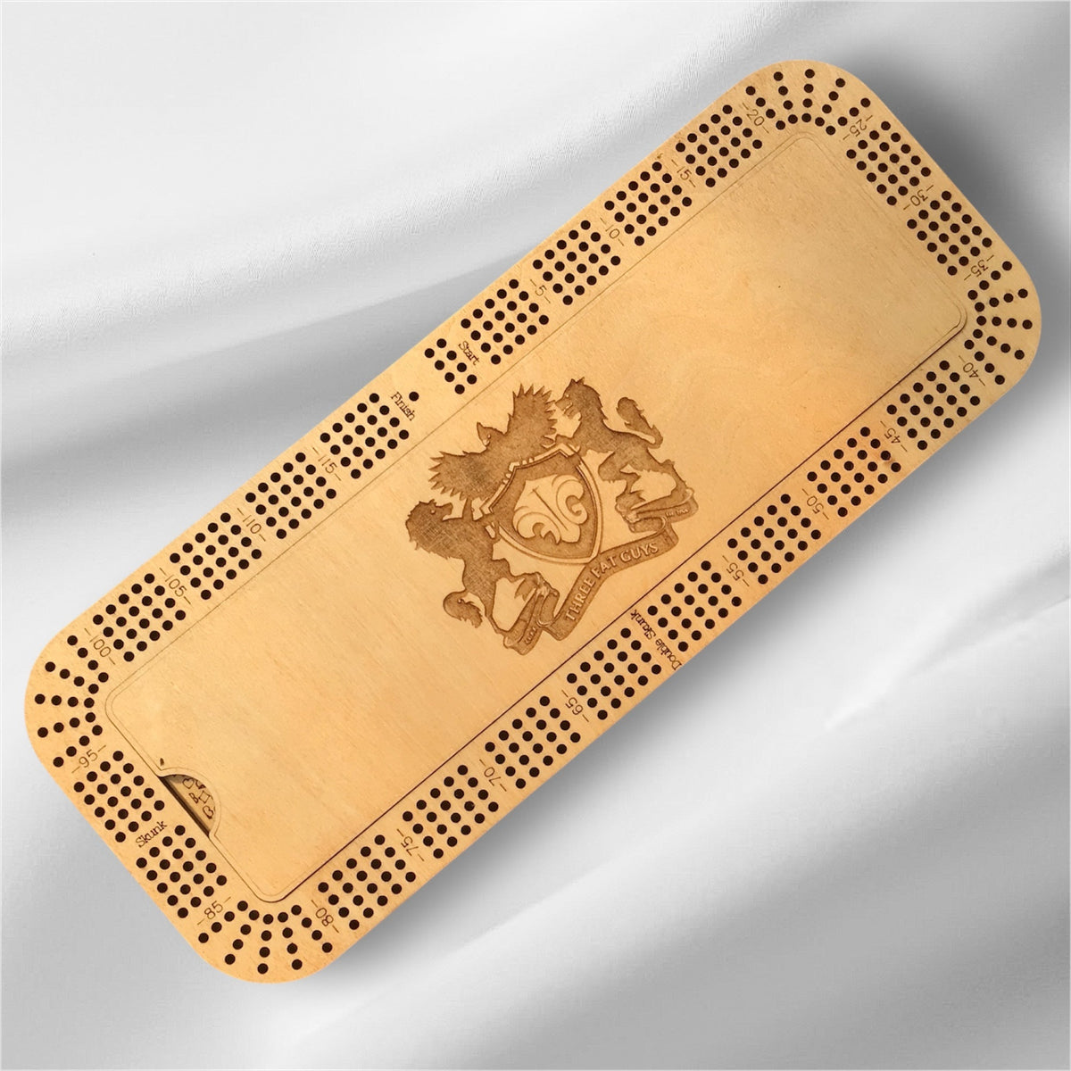Rectangular Personalized Cribbage Board - Creations by Alfie