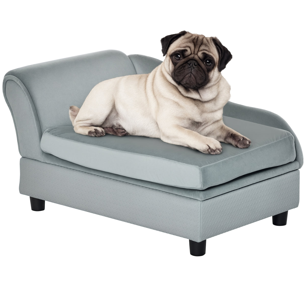 Pet Sofa Dog Couch Chaise Lounge Pet Bed with Storage Function Small Sized Dog Various Cat Sponge Cushioned