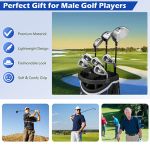 Men's 9 Pieces Complete Golf Club Set-Navy view 9