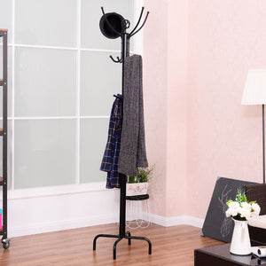 Metal Coat Rack with 12 Hooks view 2