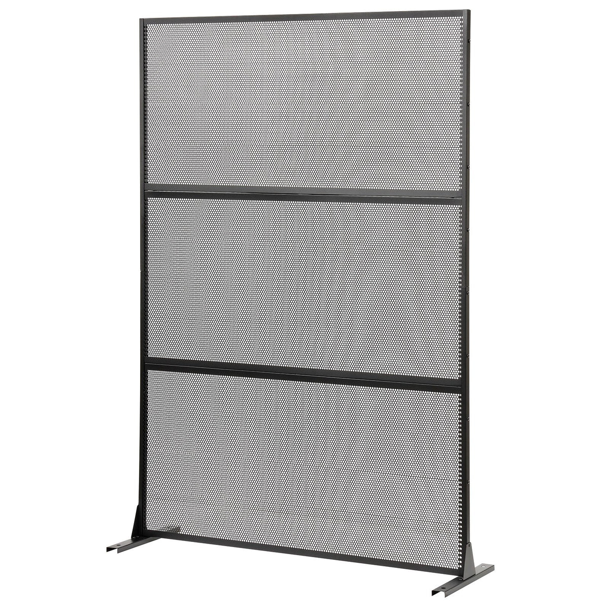 Metal Privacy Screen with Expansion Bolts and Connection Screws-Black view 4