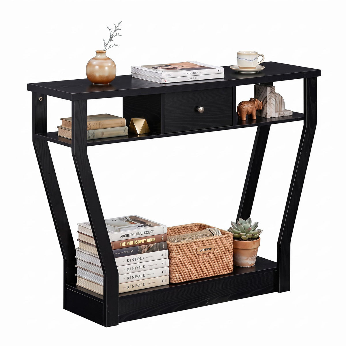 Modern Sofa Accent Table with Drawer
