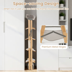 Modern Wooden Cat Tree Foldable Cat Climbing Furniture-Gray view 8