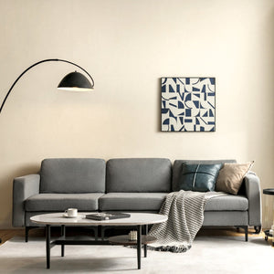 Modular L-shaped Sectional Sofa with Reversible Chaise and 2 USB Ports-Dark Gray view 7