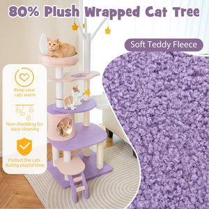 Multi-level Cat Tower with Sisal Covered Scratching Posts-M view 9