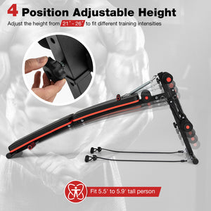 Multifunctional Sit up Bench 4 Position Adjustable Metal Workout Bench view 6