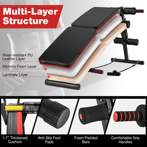Multifunctional Sit up Bench 4 Position Adjustable Metal Workout Bench view 7