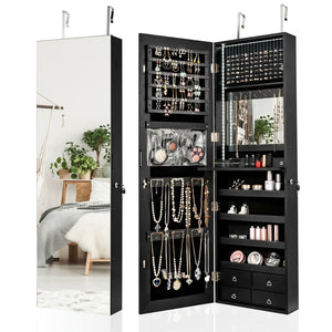 Multipurpose Storage Cabinet with 4 Drawers-Black view 8