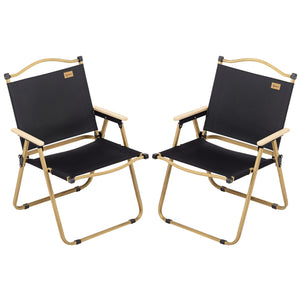 Camping Chair, Lightweight Folding Chair, Portable Armchair, Excellent for Festivals, Fishing, Khaki – view 15