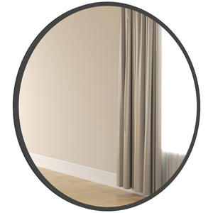 36" Round Mirror, Bathroom Wall Mirror with Metal Frame, Decorative Vanity Mirror for Living Room, Bedroom – view 15
