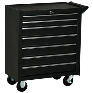 Rolling Tool Chest, 7-Drawer Lockable Tool Cabinet with 4 Wheels, Handle – view 8