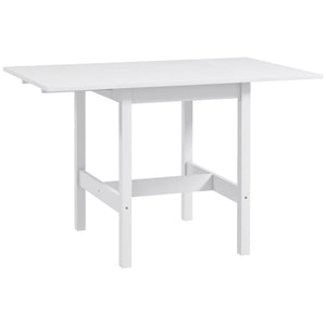 Solid Wood Kitchen Table, Farmhouse Drop Leaf Tables for Small Spaces, Folding Dining Table, Nature Wood