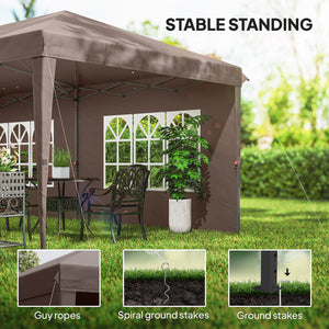 10' x 20' Outdoor Pop Up Canopy Tent Party Tent Instant Shelter W/ Carrying Bag, Blue – view 13