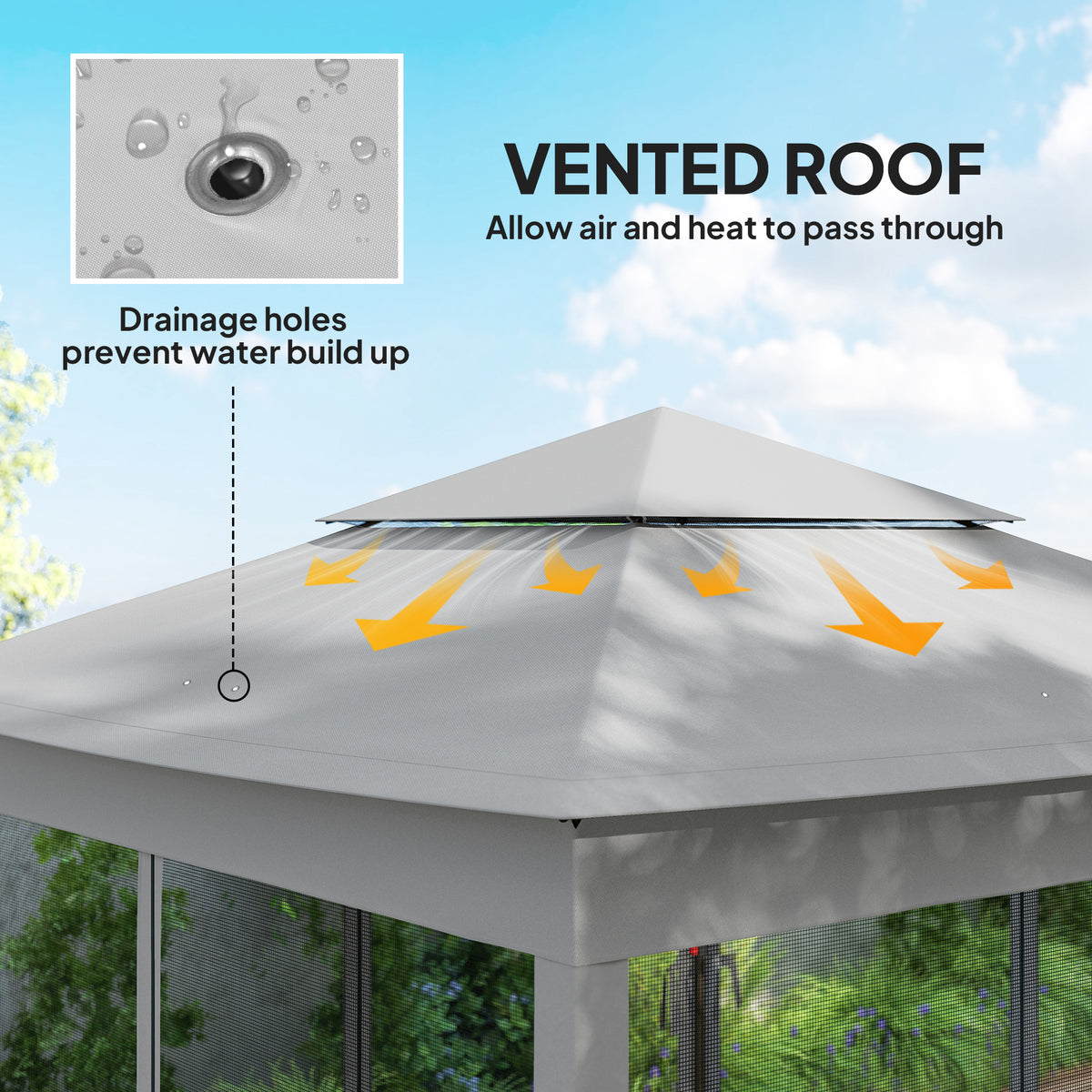 11' x 11' Pop Up Canopy 2-Tier Soft Top Shelter Event Tent w/ Netting Carry Bag for Patio Backyard Garden – view 18
