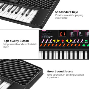 54 Keys Kids Electronic Music Piano view 9