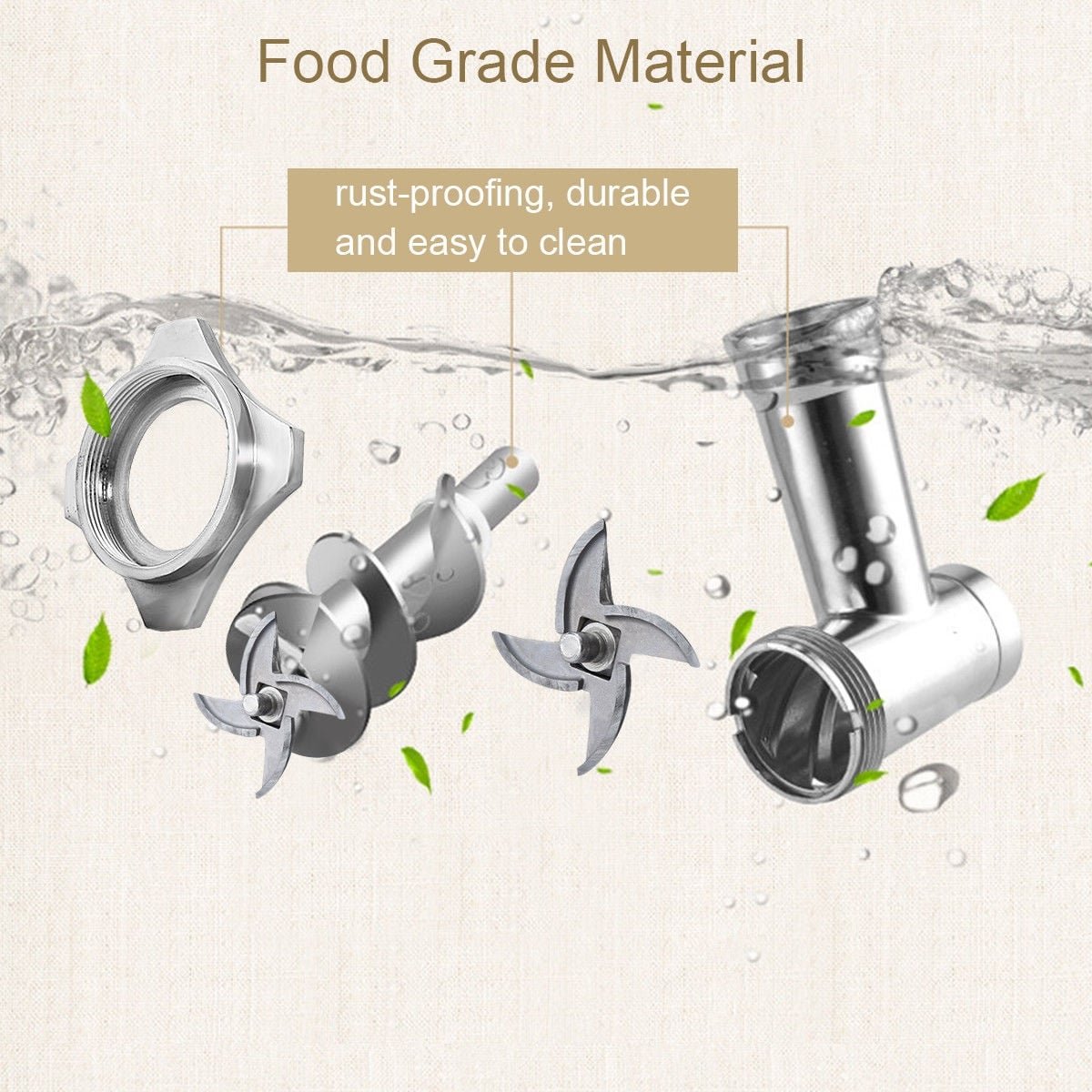 1100W Stainless Steel Heavy Duty #22 Electric Meat Grinder view 3